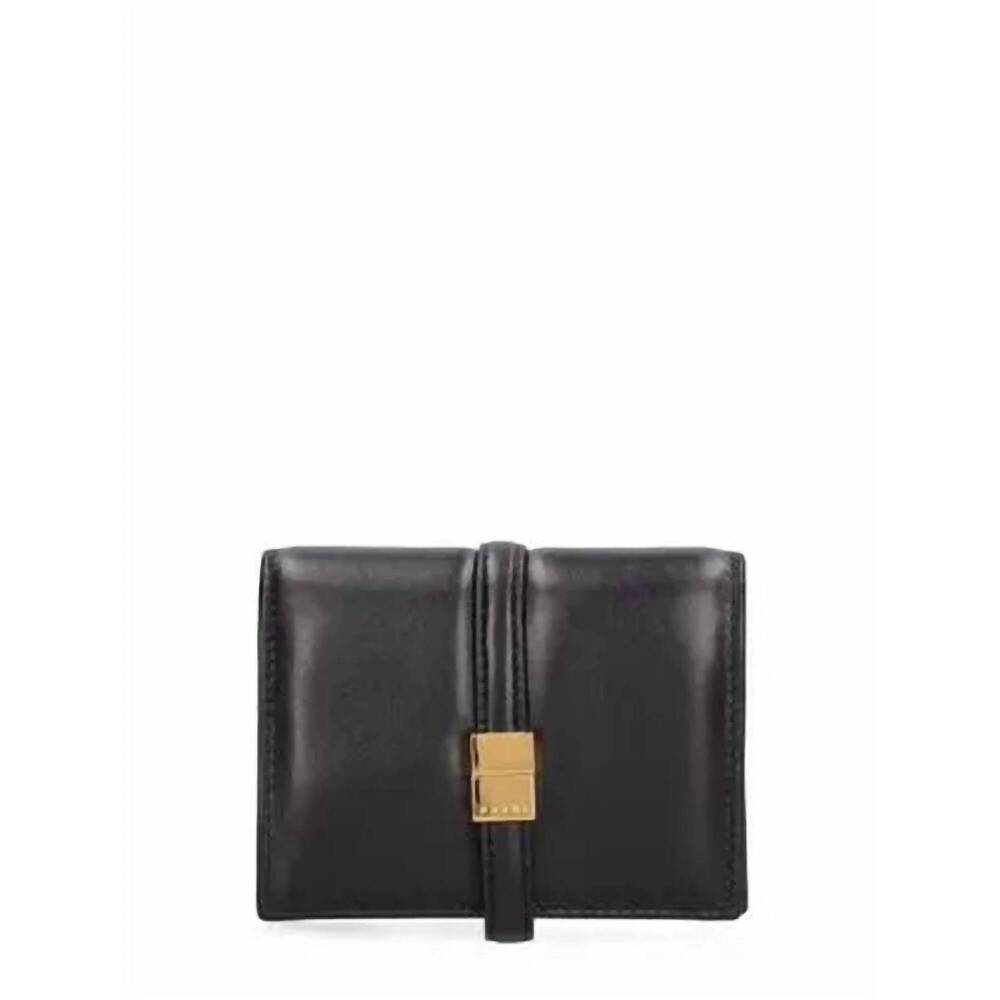NEW MARNI men's prisma billfold wallet in black